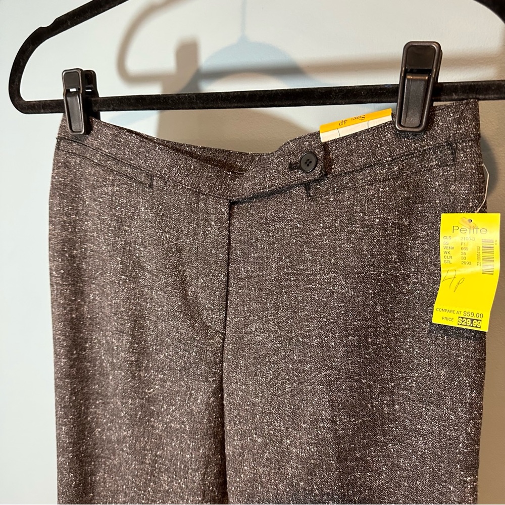 Focus 2000 Classic Fit Black/White Work Career Pants - Picture 2 of 7